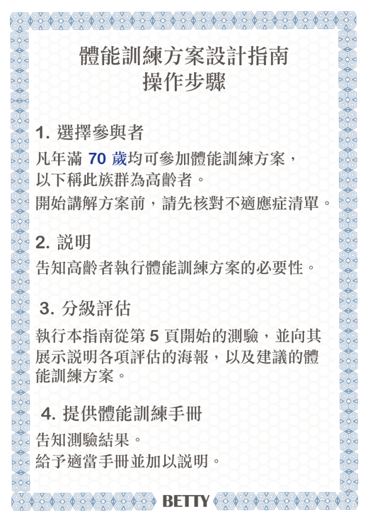 ViViFrail - 體能訓練方案設計指南 操作步驟 by 凱蒂媽愛運動＠美好50